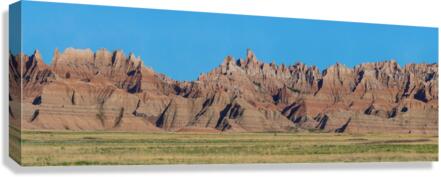 Panoramic Views Badlands National Park from Conata Basin PT1  Canvas Print