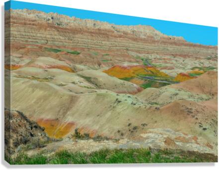 Discover the Vibrant Beauty of Badlands National Park SD  Canvas Print