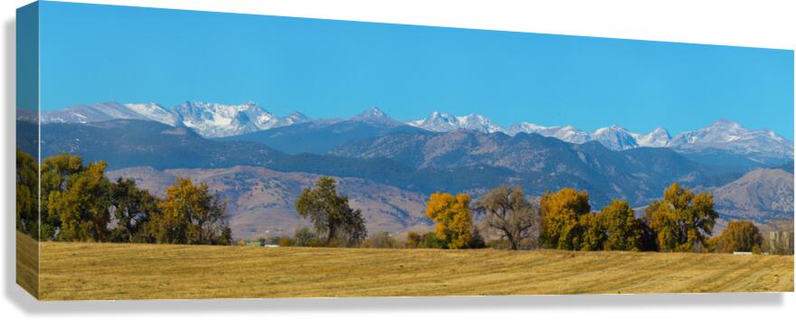 Front Range Horizon - A Boulder County Panorama  Canvas Print
