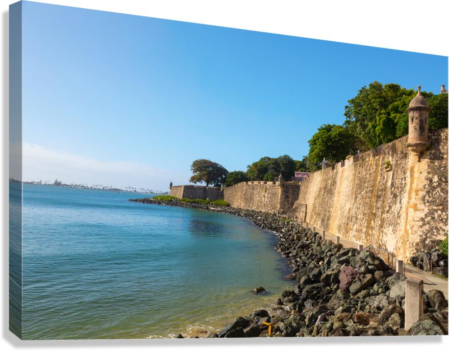 Historic Walls the Essence of San Juan Puerto Rico  Impression sur toile