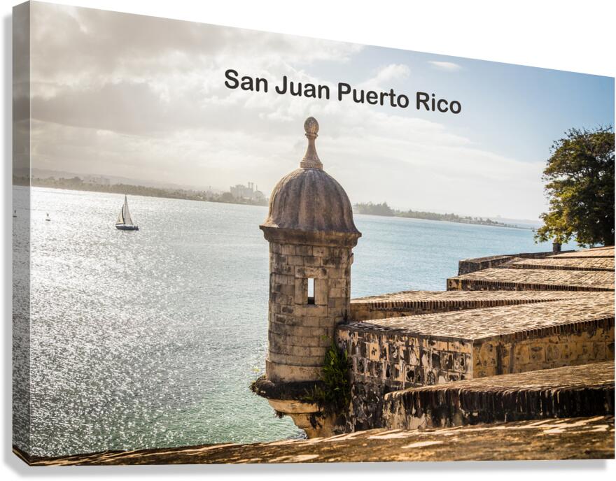 San Juan Puerto Rico Poster Postcard  Impression sur toile