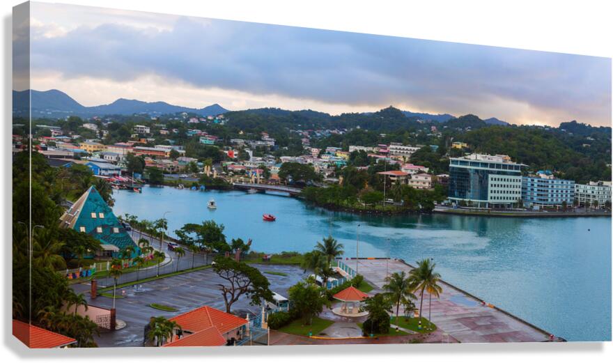 Saint Lucia Castries Panorama Part 1  Impression sur toile