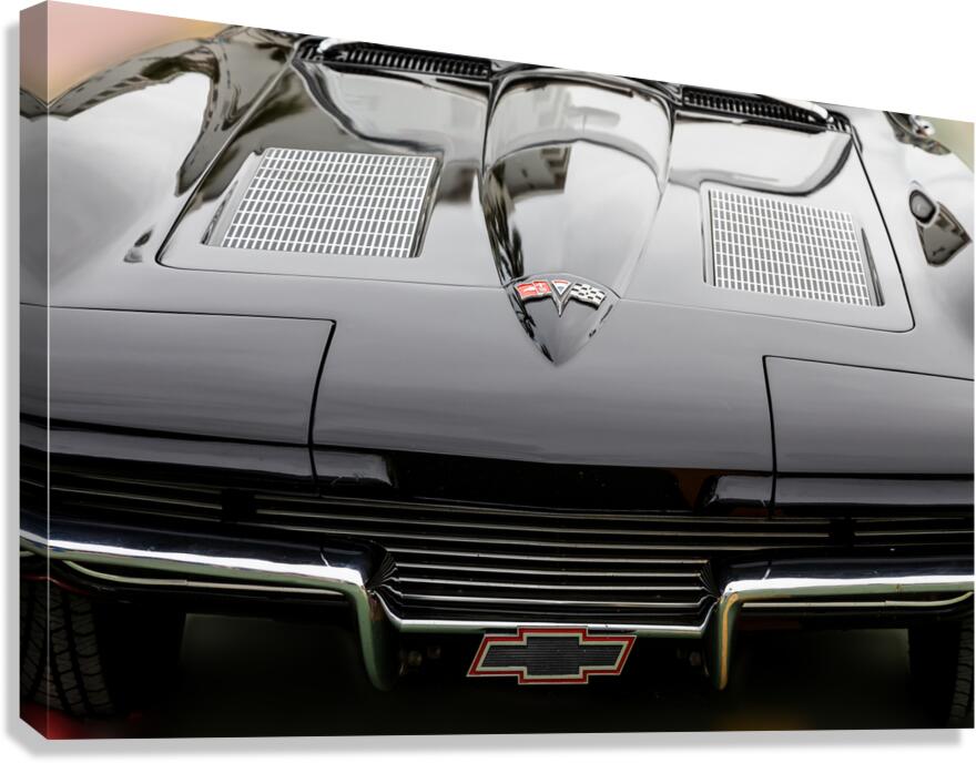 timeless design of a 1965 Chevy Corvette   Impression sur toile