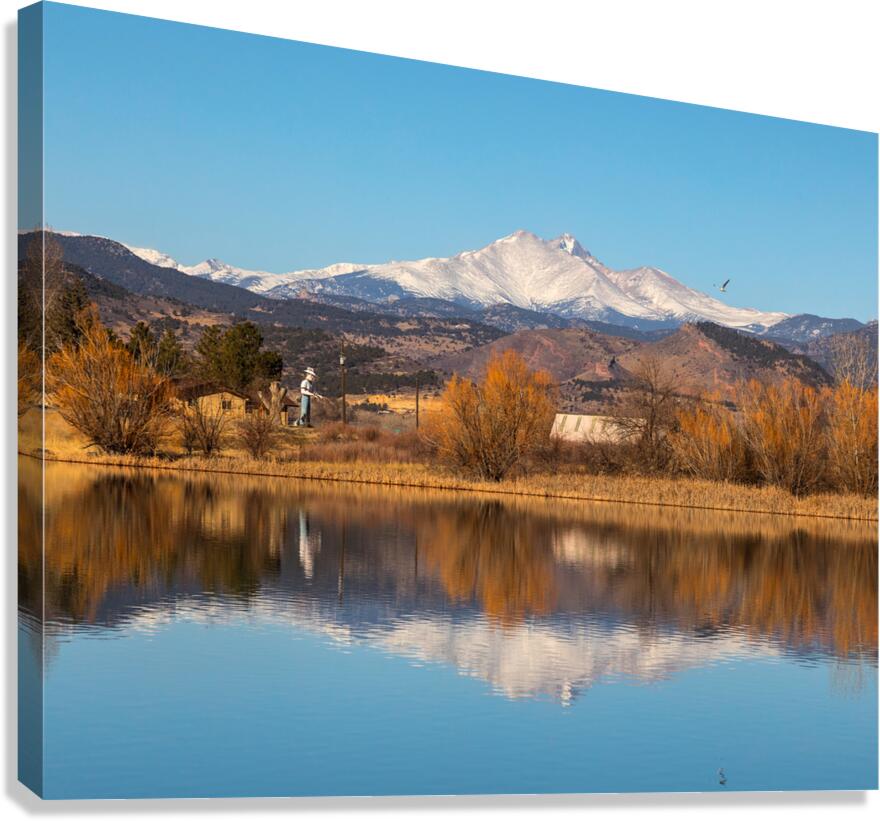 Paul Bunyan and the inspiring Landscapes of the Rocky Mountains  Canvas Print