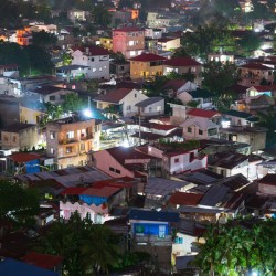 A Nightscape in Warm Light Urban Tapestry