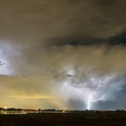 Longmont to the left Boulder to the Right