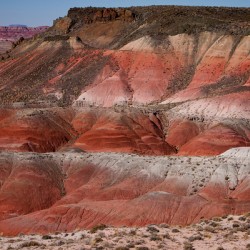 Painted Desert Strata Arizona Nature Landscape