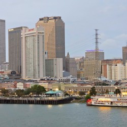 New Orleans Cityscape   Where Skyscrapers Meet Sassy Steamboats