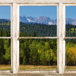 Autumn View Colorado Indian Peaks Window Wt