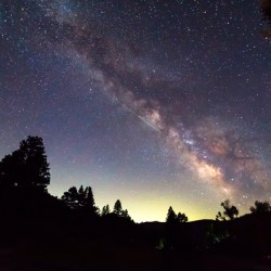Milky Way and Perseid Meteor Shower in Colorados Poudre Canyon