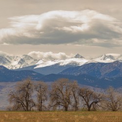Rocky Mountain Front Range Peaks and Trees Pano