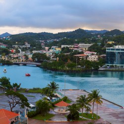 Saint Lucia Castries Panorama Part 1
