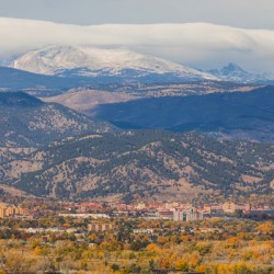 University of Colorado Boulder Autumn West View