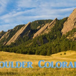 Flatirons Boulder Colorado Poster