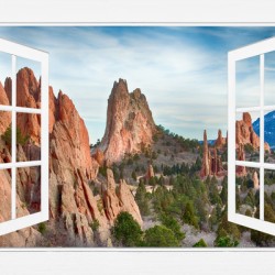 Garden of the Gods White Picture Open Window View
