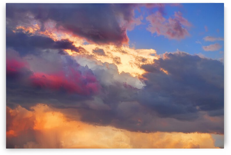Cloudscape Sunset Touch Blue by Bo Insogna