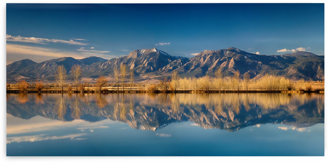 Boulder Colorado Rocky Mountains Flatirons Reflections by Bo Insogna