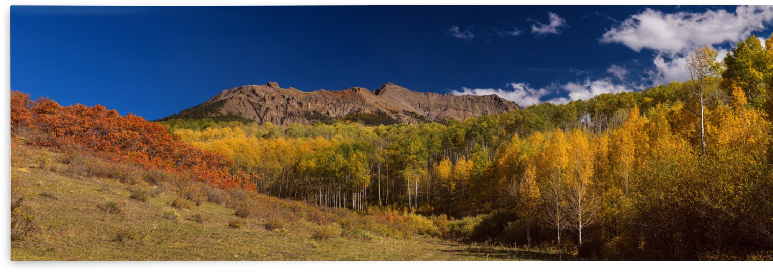 SW Rocky Mountain Autumn Panorama View by Bo Insogna