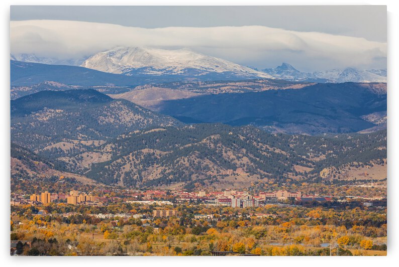 University of Colorado Boulder Autumn West View by Bo Insogna