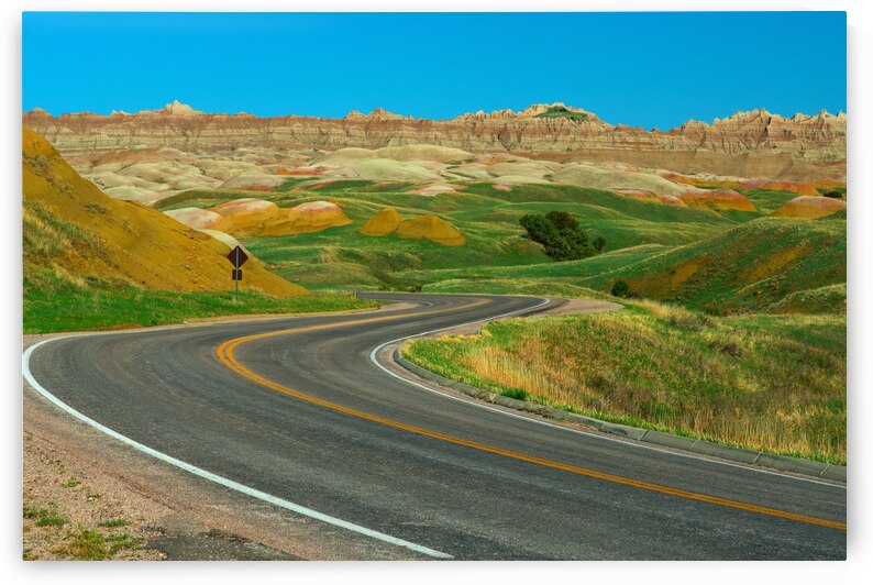 Colorful Winding Roads - Exploring the Badlands in South Dakota by Bo Insogna