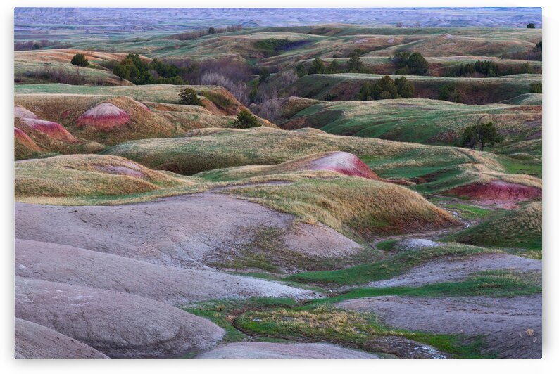 Colors of South Dakota Badlands Tuscany-Like Rolling Hills by Bo Insogna