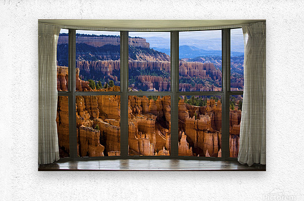 Bryce Canyon Bay Window View  Metal print