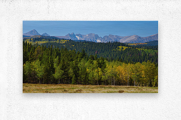 Colorado Indian Peaks Panorama 1  Metal print