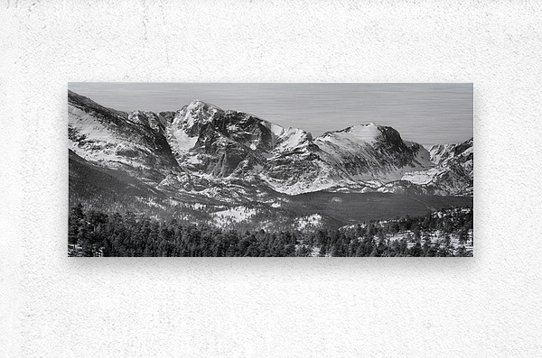 Ypsilon Mountain Fairchild Mountain Panorama  Metal print