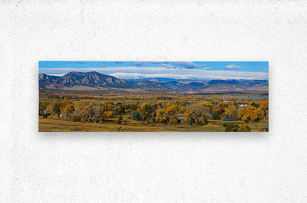 Beautiful Boulder Colorado Autumn Panoramic  Metal print
