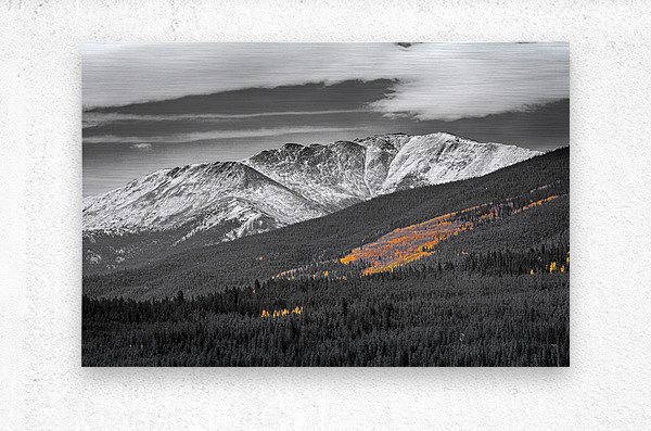 Rocky Mountain Independence Pass Glow  Metal print