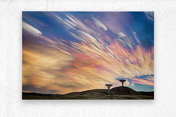 Sunset From Another Planet  Metal print