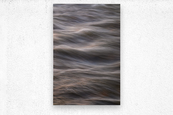 Flowing Creek Sunset Abstract Portrait  Metal print