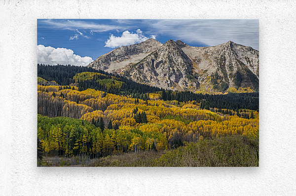 Rocky Mountain Autumn Season Colors  Metal print