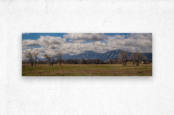 Boulder Colorado Front Range Panorama View  Metal print