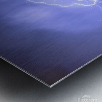 Lightning Electrical Sky Metal print