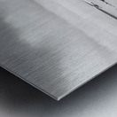 Moalboal Cebu White Sand Beach in Black and White Metal print