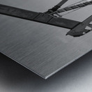 Colorado Rocky Mountain Oil Wells BW Metal print