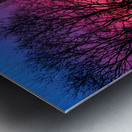 Morning Glow Tree Abstract Impression metal