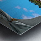 Tropical Island Boat Window View  Metal print