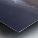 Cumulo nimbus Lightning Storm and Star Trails Above Metal print