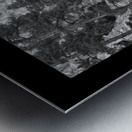 Boulder Falls Timeless Cascade in Monochrome Metal print