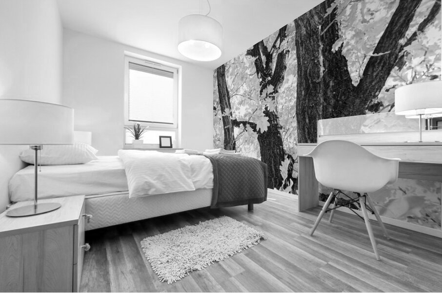 Tree mendous Elegance in Black and White Mural print