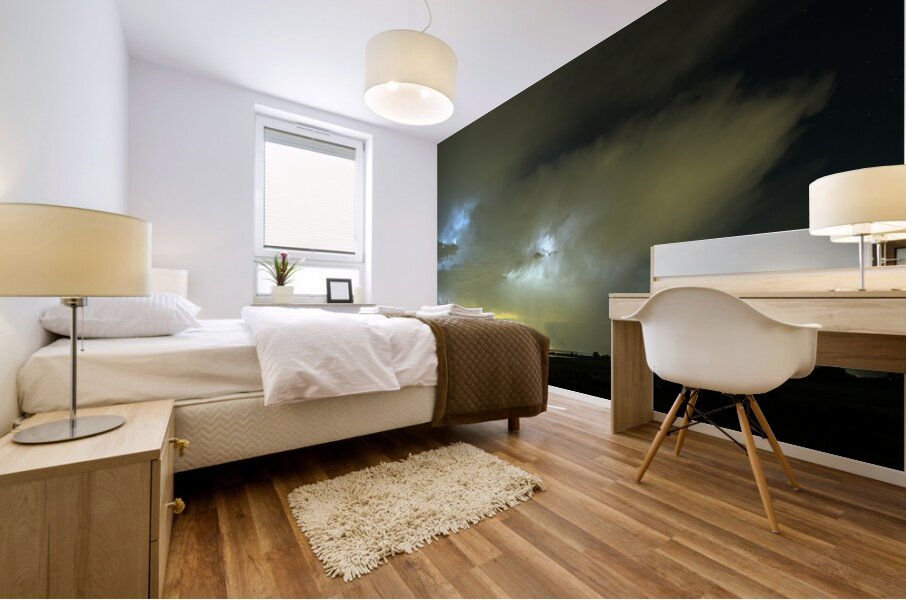 Angry Thunderstorm Skies Mural print