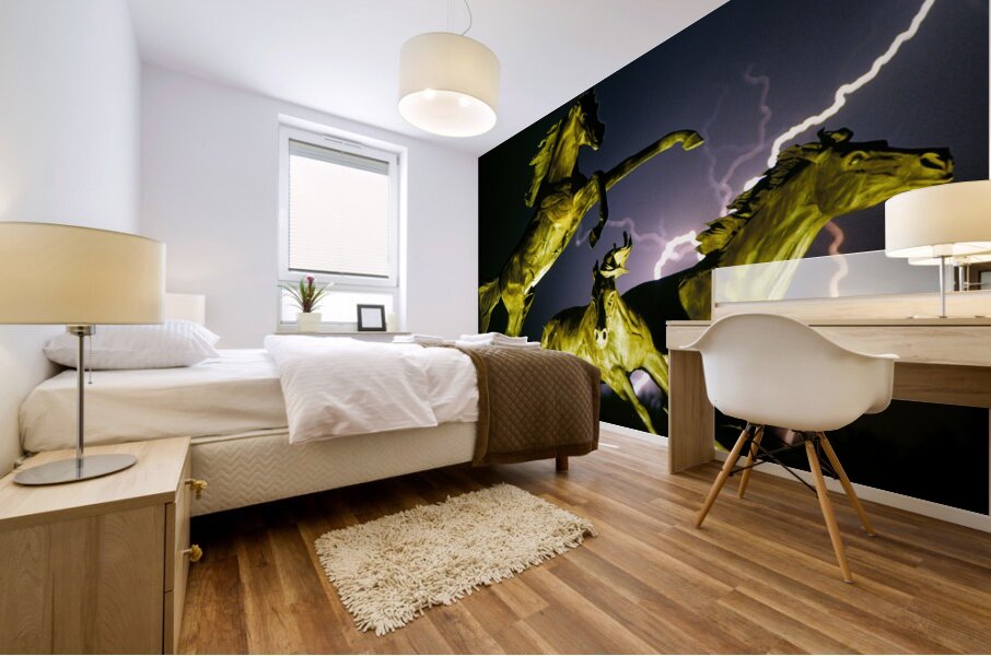 Horse World Mural print