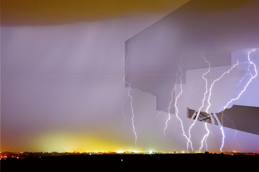 Into the Colorful Night Mural print