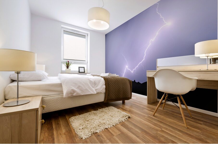 Zigzag In The Night  Mural print