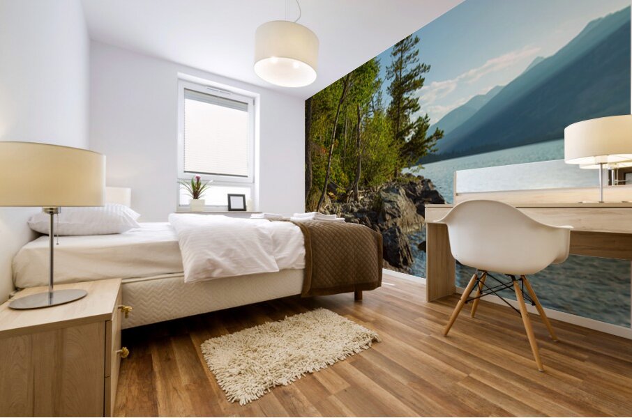 Jenny Lake Rocky Shoreline Grand Teton National Park Fine Art Print Mural print