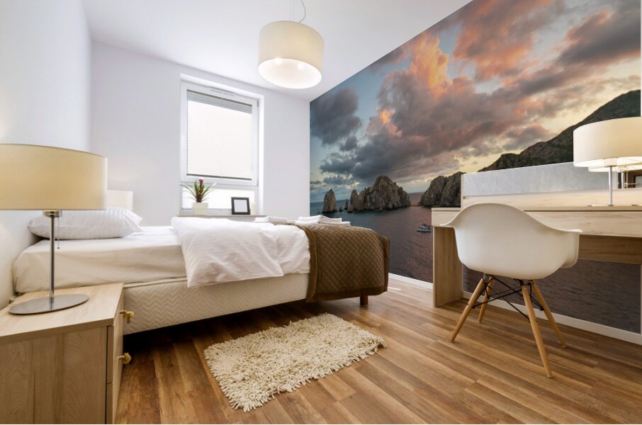 Sunset Light Over Lands End Cabo San Lucas Mexico Mural print