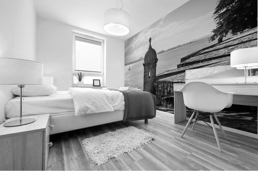 Timeless Scene Unfolds in San Juan Puerto Rico Mural print