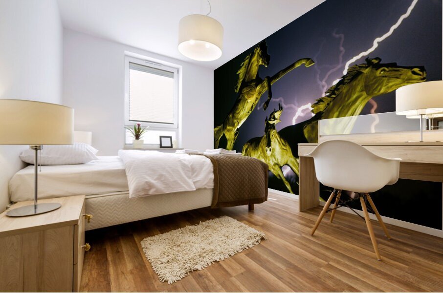 Horse World Impression murale